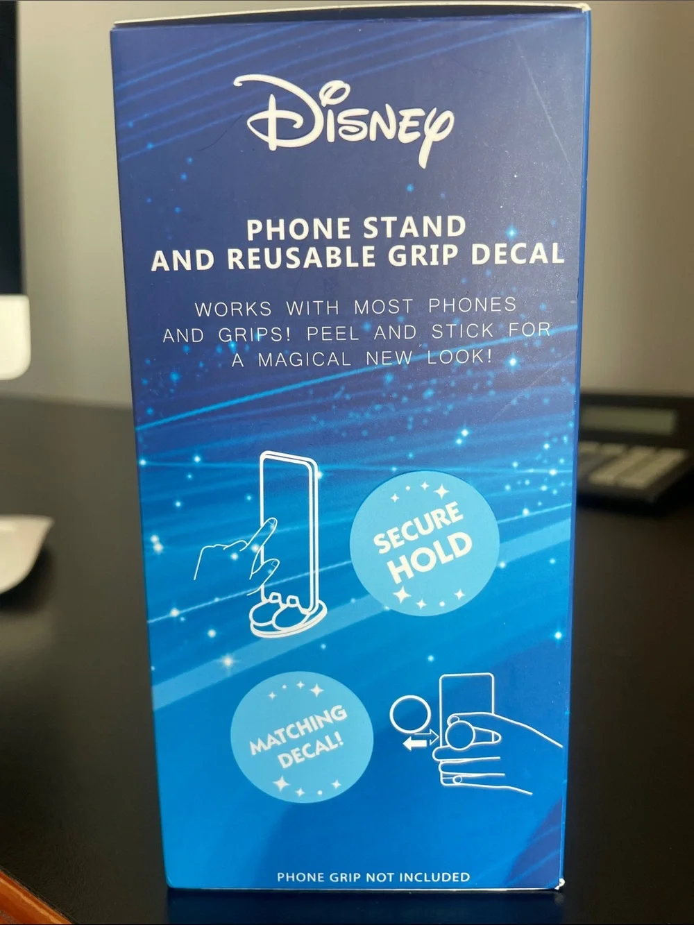 Disney Donald Duck Blue & Yellow Phone Stand with Reusable Grip Decal